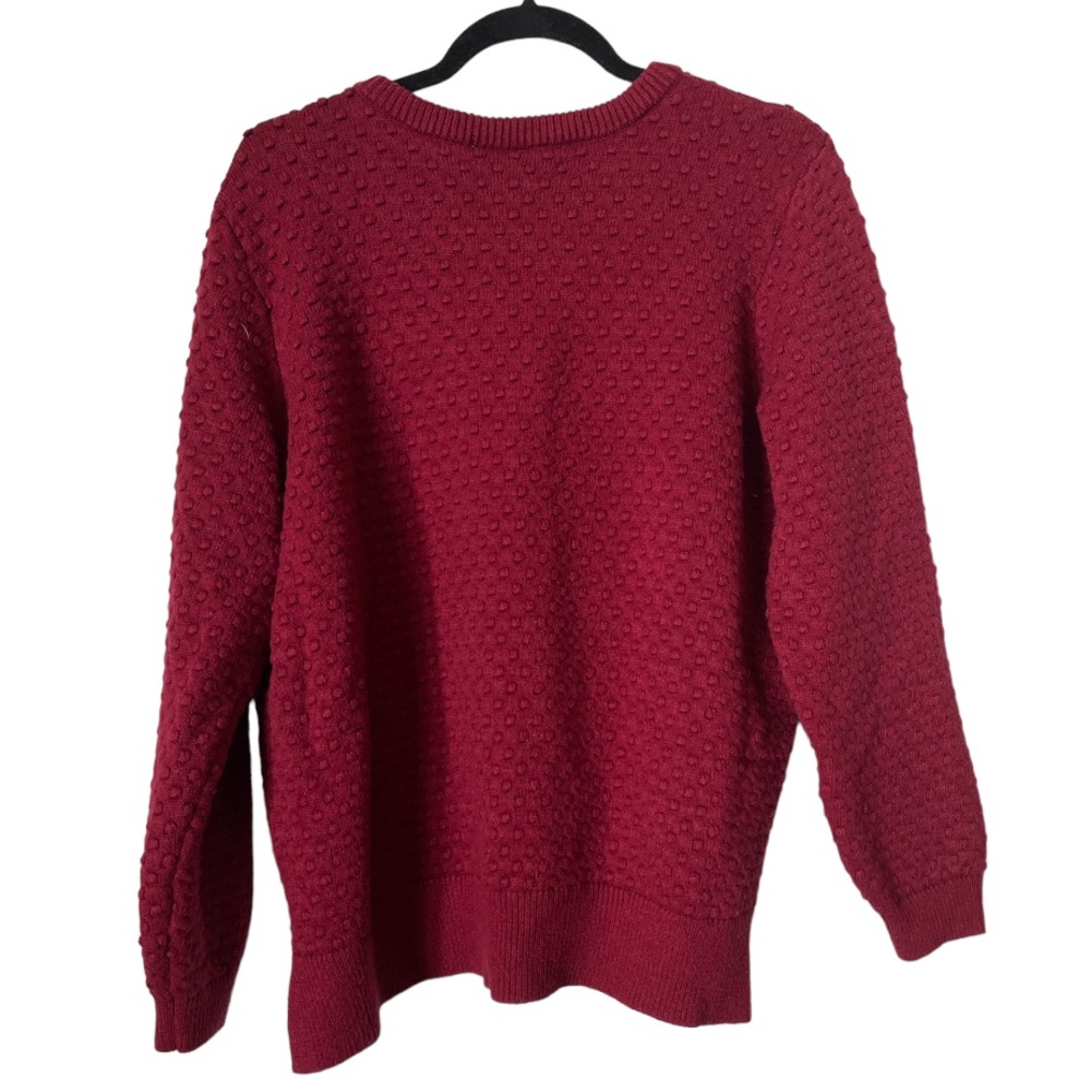 Modcloth Excellent Example Textured Sweater Red size XL - Picture 7 of 13